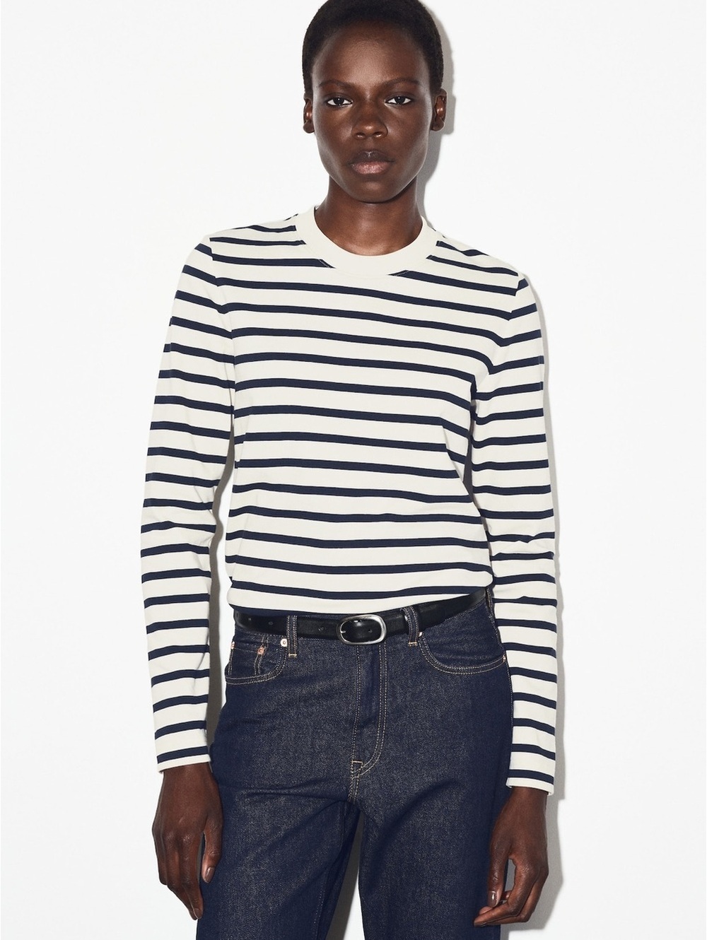 COS Striped Crewneck Top